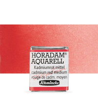 Schmincke Horadam акварелни бои в половин контейнерче – 347 Cadmium Red Middle