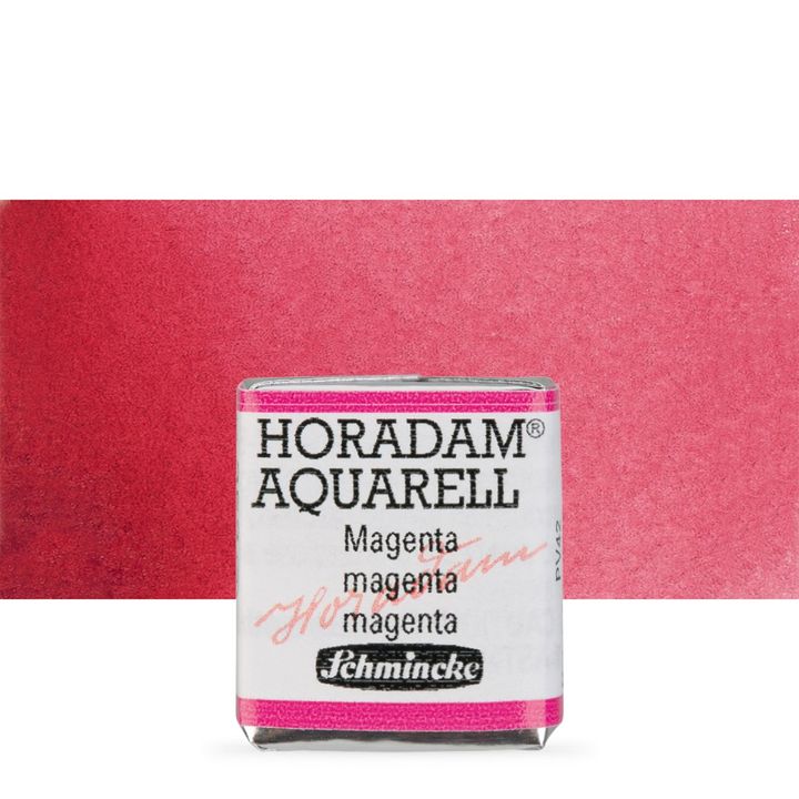 Schmincke Horadam акварелни бои в половин контейнерче – 352 Magenta