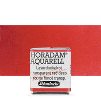 Schmincke Horadam акварелни бои в половин контейнерче – 355 Transparent Red Deep
