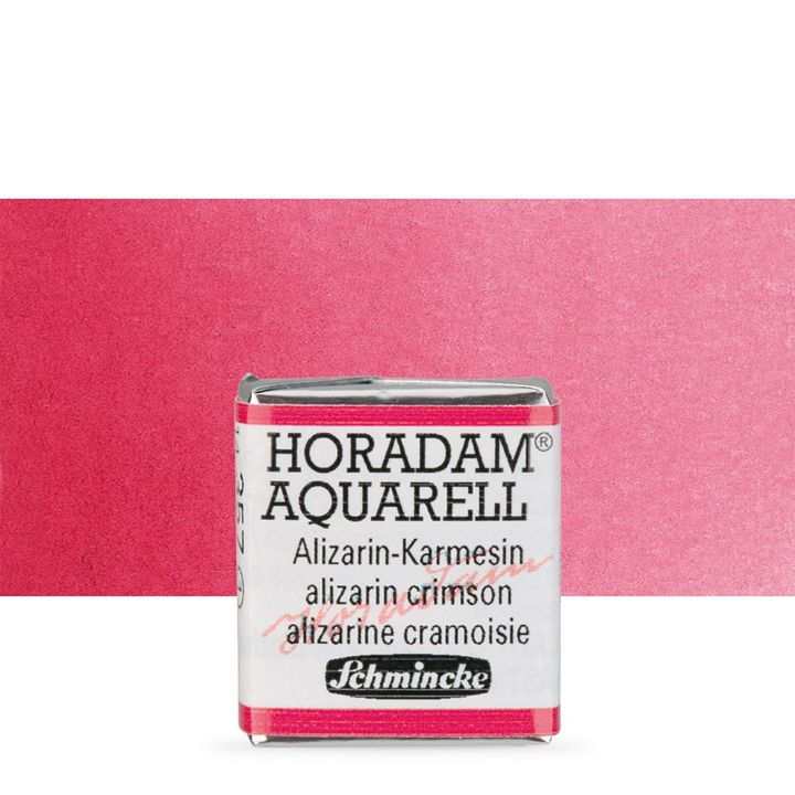 Schmincke Horadam акварелни бои в половин контейнерче – 357 Alizarin Crimson