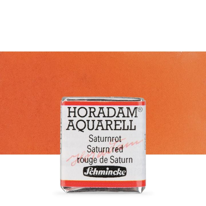 Schmincke Horadam акварелни бои в половин контейнерче – 359 Saturn Red