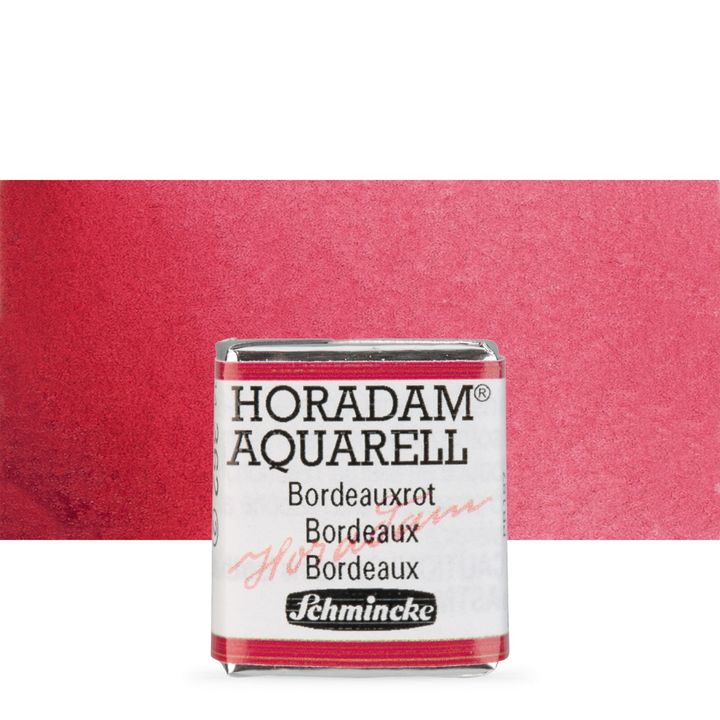Schmincke Horadam акварелни бои в половин контейнерче – 362 Bordeaux
