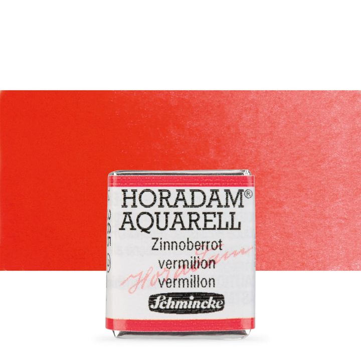 Schmincke Horadam акварелни бои в половин контейнерче – 365 Vermilion