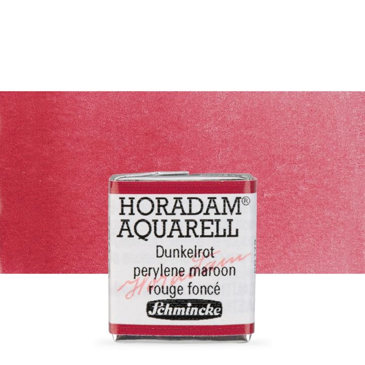 Schmincke Horadam акварелни бои в половин контейнерче – 366 Perylene Maroon