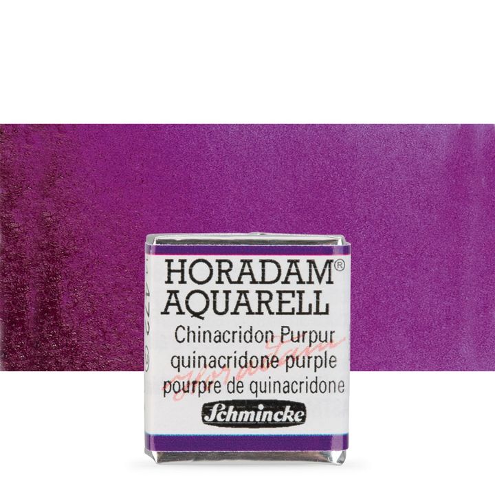 Schmincke Horadam акварелни бои в половин контейнерче – 472 Quinacridone Purple