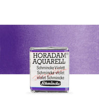 Schmincke Horadam акварелни бои в половин контейнерче – 476 Schmincke Violet