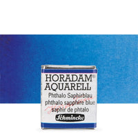Schmincke Horadam акварелни бои в половин контейнерче – 477 Phthalo Sapphire Blue