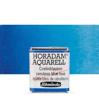 Schmincke Horadam акварелни бои в половин контейнерче – 481 Cerulean Blue Hue