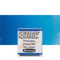 Schmincke Horadam акварелни бои в половин контейнерче – 484 Phthalo Blue