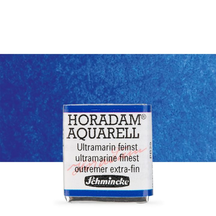 Schmincke Horadam акварелни бои в половин контейнерче – 494 Ultramarine Finest