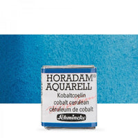 Schmincke Horadam акварелни бои в половин контейнерче – 499 Cobalt Cerulean