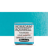 Schmincke Horadam акварелни бои в половин контейнерче – 509 Cobalt Turquoise
