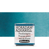 Schmincke Horadam акварелни бои в половин контейнерче – 528 Prussian Green