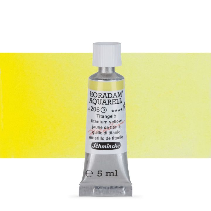 Акварелни бои Schmincke Horadam в тубичка  5 мл – 206 Titanium Yellow