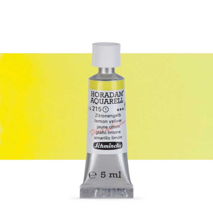 Акварелни бои Schmincke Horadam в тубичка  5 мл – 215 Lemon Yellow