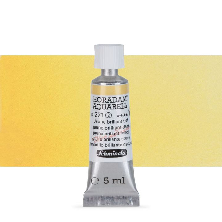 Акварелни бои Schmincke Horadam в тубичка  5 мл – 221 Jaune Brilliant Dark