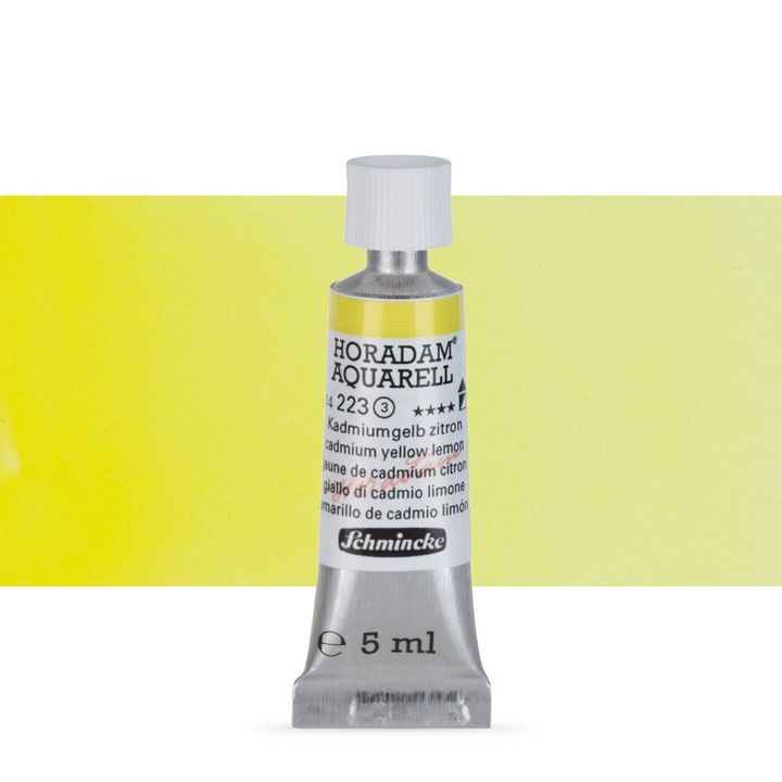Акварелни бои Schmincke Horadam в тубичка  5 мл – 223 Cadmium Yellow Lemon