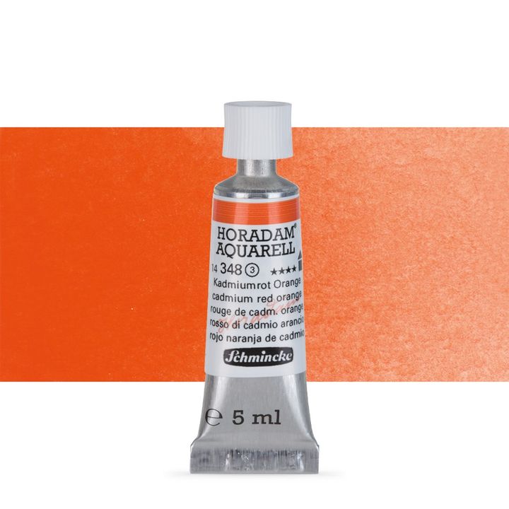 Акварелни бои Schmincke Horadam в тубичка  5 мл – 348 Cadmium Red Orange