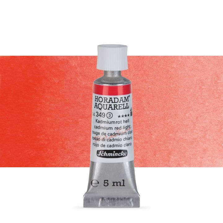 Акварелни бои Schmincke Horadam в тубичка  5 мл – 349 Cadmium Red Light