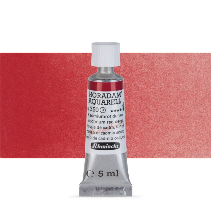 Акварелни бои Schmincke Horadam в тубичка  5 мл – 350 Cadmium Red Deep