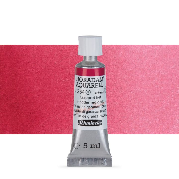 Акварелни бои Schmincke Horadam в тубичка  5 мл – 354 Madder Red Dark