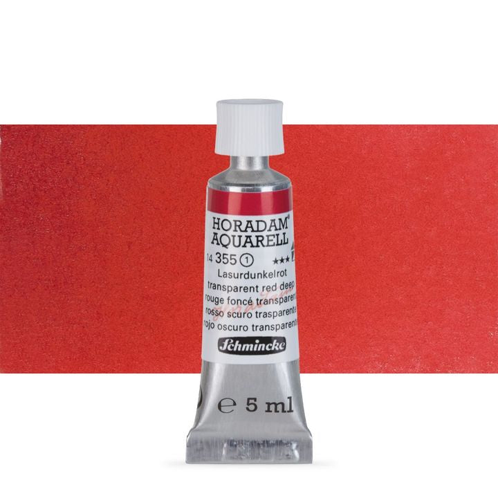 Акварелни бои Schmincke Horadam в тубичка  5 мл – 355 Transparent Red Deep