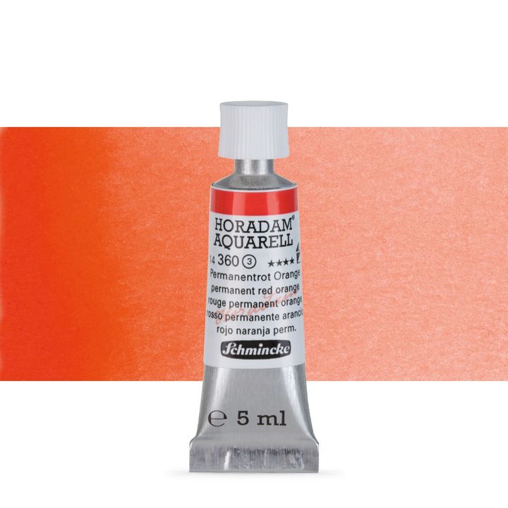 Акварелни бои Schmincke Horadam в тубичка  5 мл – 360 Permanent Red Orange