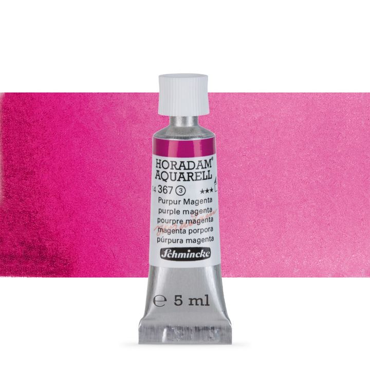 Акварелни бои Schmincke Horadam в тубичка  5 мл – 367 Purple Magenta