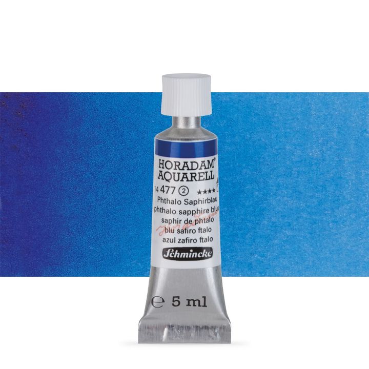 Акварелни бои Schmincke Horadam в тубичка  5 мл – 477 Phthalo Sapphire Blue