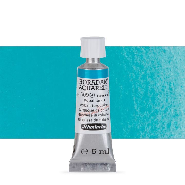Акварелни бои Schmincke Horadam в тубичка  5 мл – 509 Cobalt Turquoise