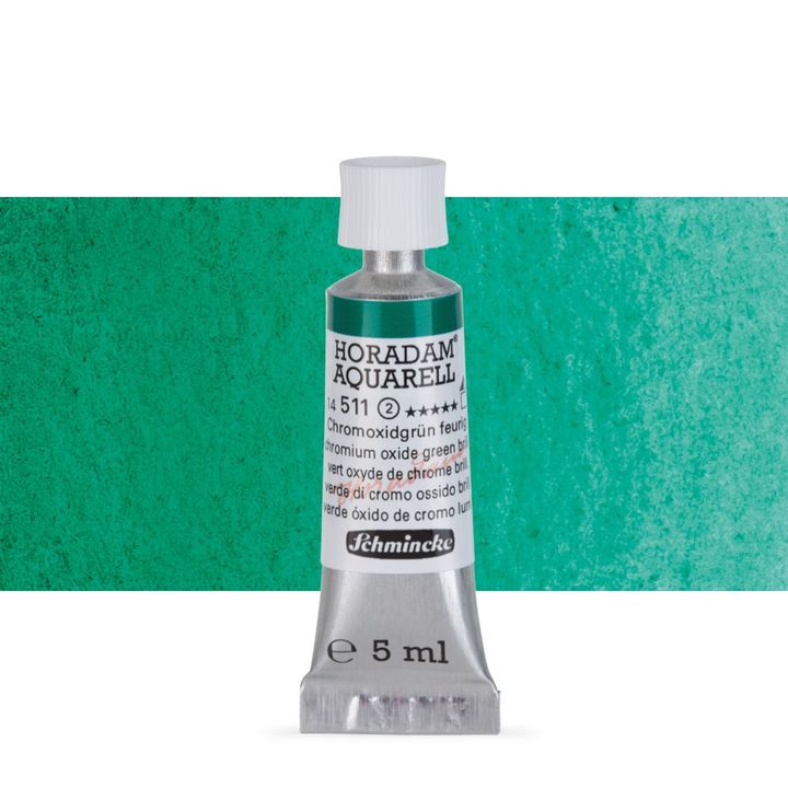Акварелни бои Schmincke Horadam в тубичка  5 мл – 511 Chromium Oxide Green Brilliant