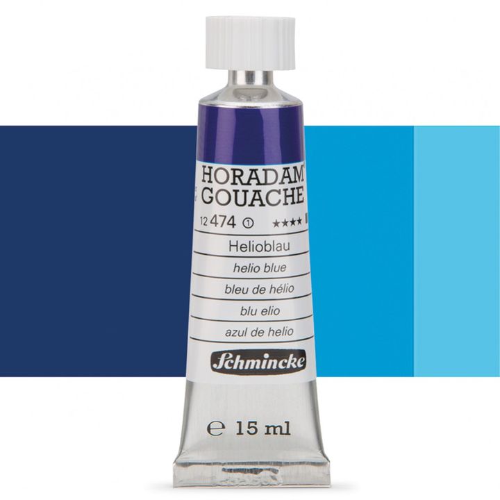 Гваш боя Schmincke Horadam 15 мл – 474 Helio Blue
