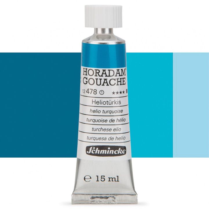 Гваш боя Schmincke Horadam 15 мл – 478 Helio Turquoise