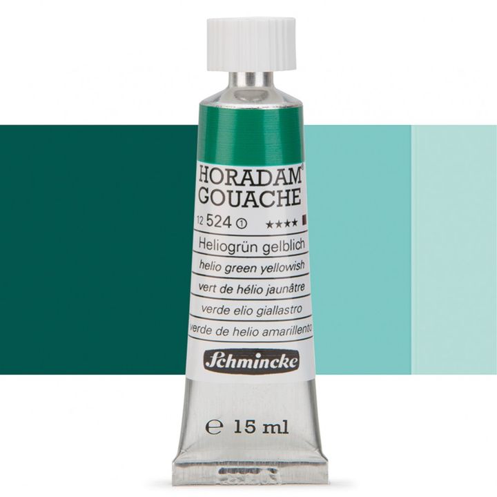 Гваш боя Schmincke Horadam 15 мл – 524 Helio Green Yellowish