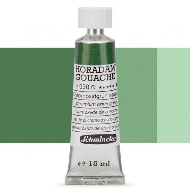 Гваш боя Schmincke Horadam 15 мл – 530 Chromium Oxide Green