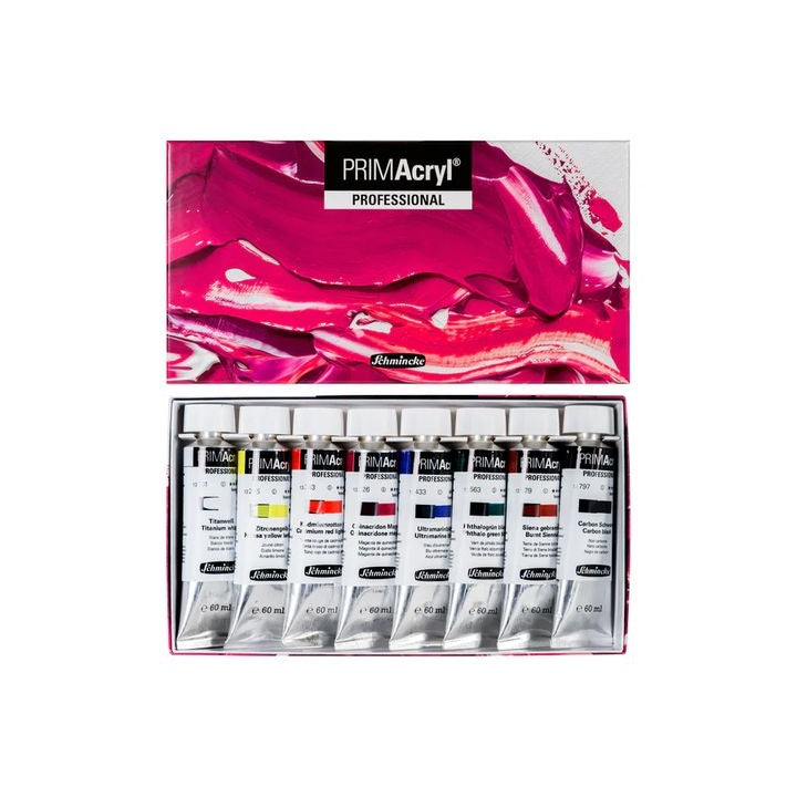 Schmincke PRIMAcryl Професионални акрилни бои 8 x 60 ml — изображение 3