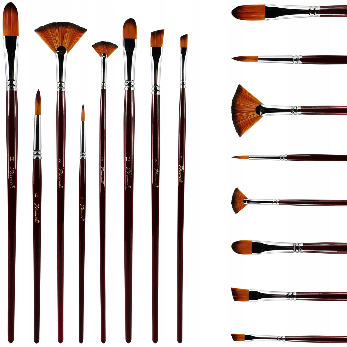 Set čopičev Phoenix - 8-delni