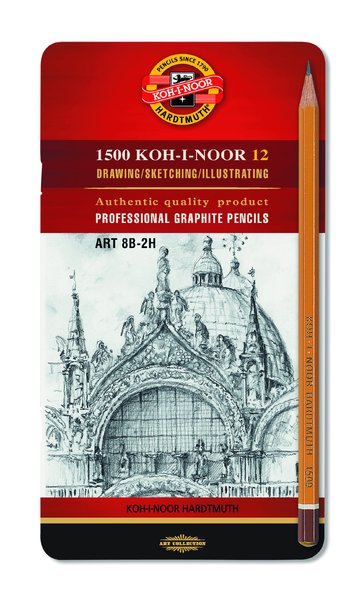 Сет графитни моливи ART KOH-I-NOOR - 12 броя — изображение 1