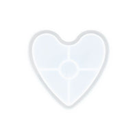 Силиконов калъп за леене 11.5x10x1.6cm - Heart Tray — изображение 2