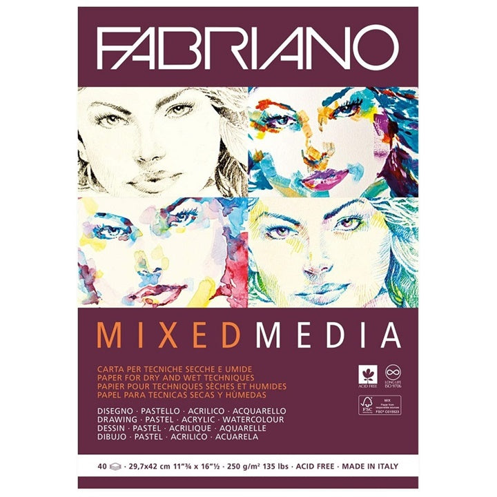 Блокче за скициране FABRIANO Mixed Media — изображение 3
