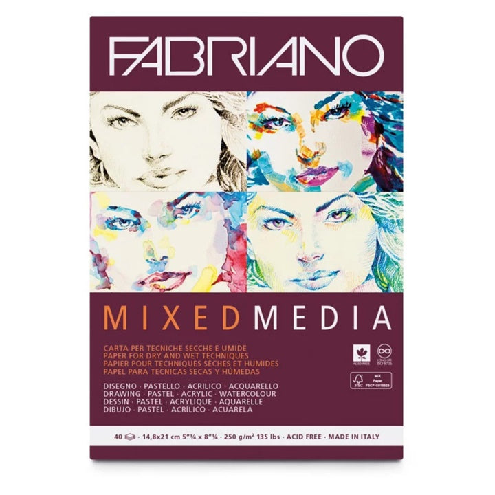 Блокче за скициране FABRIANO Mixed Media — изображение 4