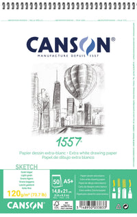 Скицник CANSON 1557 - 120 g, 50 листа