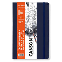 Скицник Canson Graduate Art Book 90 g/m², 184 листа, 14 x 21,6 cm, мека корица, Dark Blue