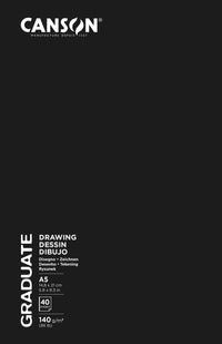Скицник Canson Graduate Art Book Sketch & Draw 140 g/m², 40 листа, A5, твърди корици