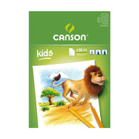 Скицник CANSON Kids 90 g/m² – 30 листа, формати A5 – A4