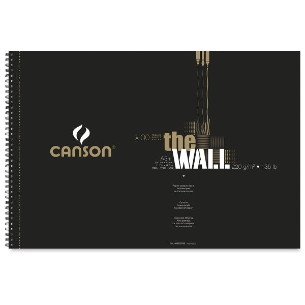 Скицник Canson The Wall 220 g 30 листа A3+ спирала