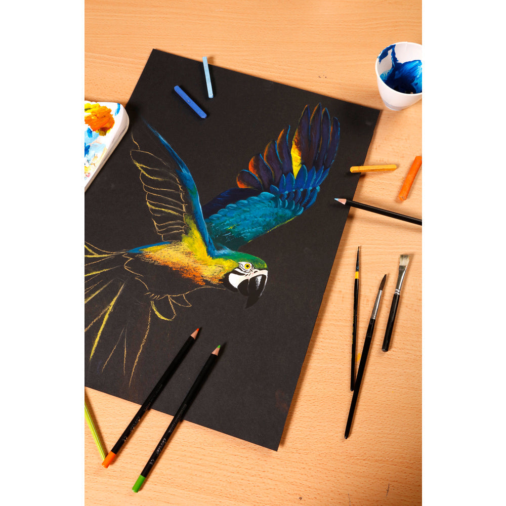 Скицник Clairefontaine Paint'On Mix Media 250 g 20 л. лепен Black