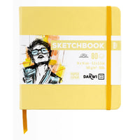 Скицник DARWI For You Yellow 14 x 14 cm, 140 g, 80 листа
