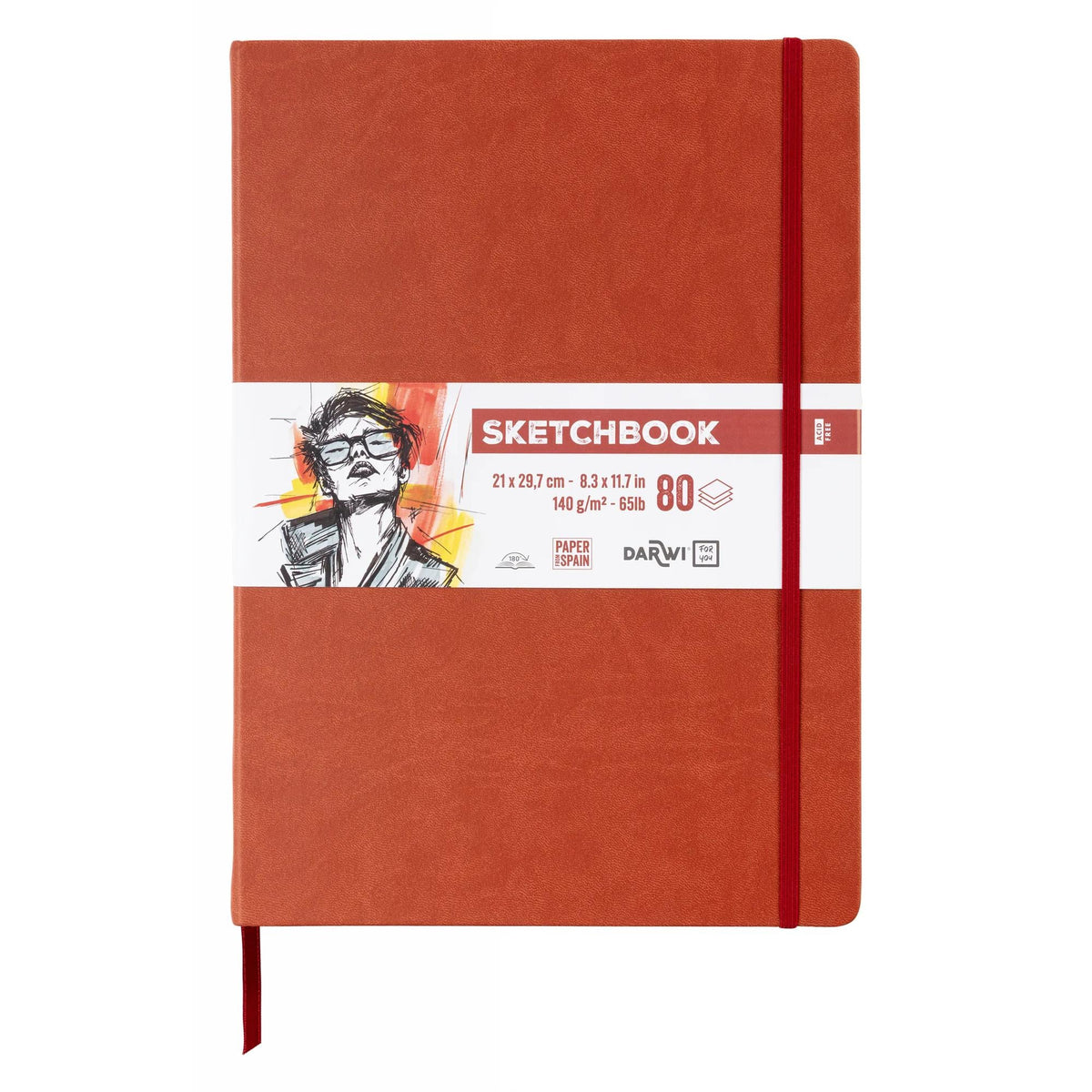 Скицник DARWI Terracotta A4 140 g 80 л.