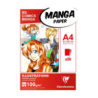 Скицник Manga Layout Clairefontaine 100 g/m² A5 – A3 - 50 листа